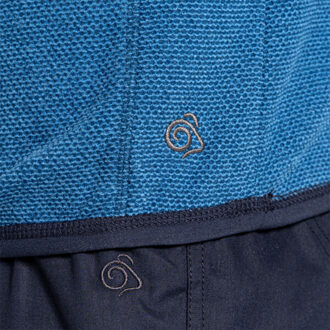 Craghoppers Heren Expert Active Marl Half Zip Fleece Top (Poseidon Blauw)