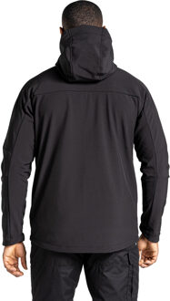 Craghoppers Heren expert active soft shell jas met capuchon Zwart