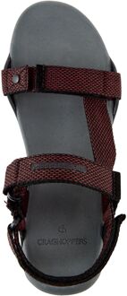 Craghoppers Heren Locke Sandalen (Donkergrijs/Pompees Rood) - EU 47.5 / UK 12