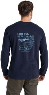 Craghoppers Heren National Trust Limestone T-shirt met lange mouwen (Blauwe Marine)