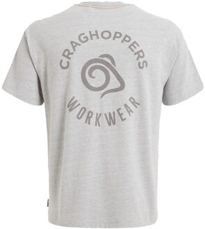 Craghoppers Heren Wakefield Workwear Marl Pocket T-shirt (Zacht Grijs) - maat