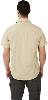 Craghoppers Herenhemd Kiwi met korte mouwen (Havermoutgrijs) Beige