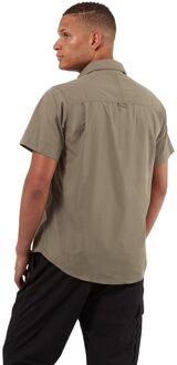 Craghoppers Herenhemd Kiwi met korte mouwen (Kiezelgrijs) - XL