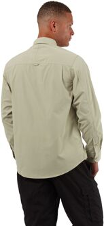 Craghoppers Herenhemd Kiwi met lange mouwen (Havermoutgrijs) Beige