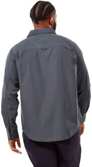 Craghoppers Herenhemd Kiwi met lange mouwen (Omberblauw)