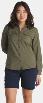 Craghoppers NosiLife Adventure Long Sleeved Shirt III Dames Groen - 12