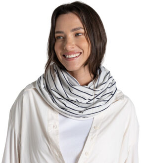 Craghoppers Unisex infinity ii gestreepte nosilife sjaal voor volwassenen Blauw - One size