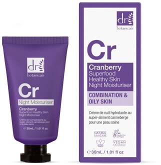 Cranberry Superfood Gezonde Huid Nachtcrème 30ml - One Size