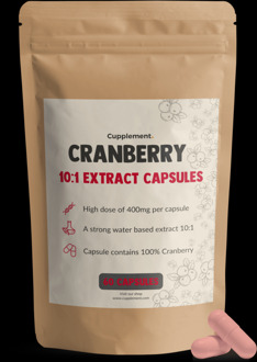 Cranberry supplementen - 60 Capsules