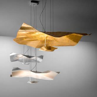 Crash LED hanglamp goud