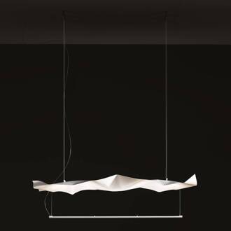 Crash Tube hanglamp, 130x40cm, wit