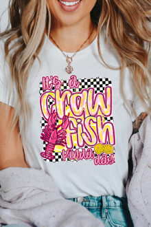 Crawfish Kinda Dag Graphic T-shirt Ivoor