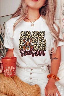 Crawfish Seizoen Graphic T-shirt Wit