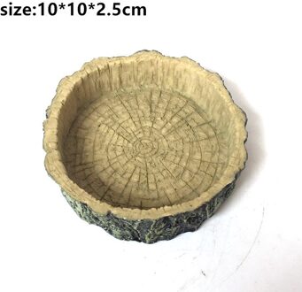 Crawler Pet Feeder Kom Wastafel Hars niet-giftige Food Water Pot Reptiel Schildpad Schildpad Schorpioen Hagedis Krabben Huisdieren Benodigdheden e2S