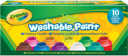 Crayola 10 Potjes afwasbare verf Multikleur
