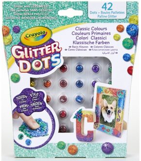 Crayola Glitter Dots - 1 set van 42 losse Glitter Dots