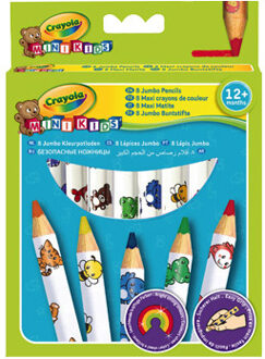 Crayola Mini Kids Dikke Kleurpotloden - 8 Stuks Multikleur