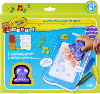 Crayola Mini Kids - Muzikaal kleur-wrijf tablet 81-1306 Multikleur