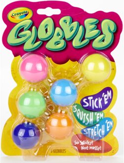 Crayola slijmbal Globbles 3,5 cm junior 6 stuks