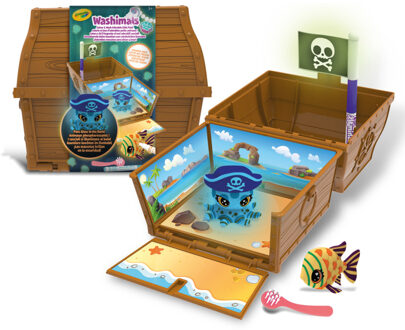 Crayola Washimals - Ocean Glow Pets Schatkist Set Speelfiguur