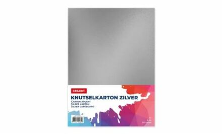 Crea-kit Knutselkarton A4 Zilver 8 Stuks