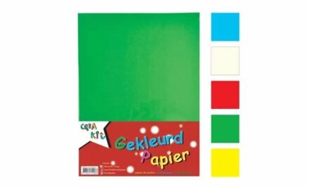 Crea-kit knutselpapier Gekleurd junior papier A4 100 vellen