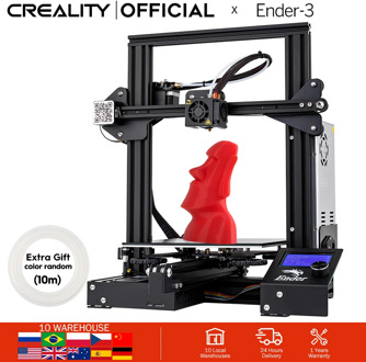 CREALITY 3D Ender-3 Large Print Size 220*220*250mm Prusa 3D Printer Kit Heated Bed Resume Power Off Function