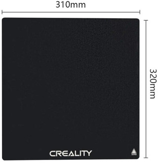 CREALITY 3D Printer CR-10S PRO/CR-10S PRO V2/CR-X Black Carbon Silicon Crystal Tempered Glass Build Hotbed Platform Build Plate