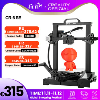 CREALITY 3D Printer New Super CR-6 SE Silent Mainboard Resume Printing Filament Free Gift