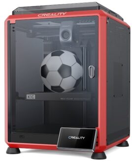 Creality K1C 3D Printer 600mm/s High Speed FDM 3D Printers Print Size 220x220x250mm with Al Camera Observant All-Metal Hot End Kit