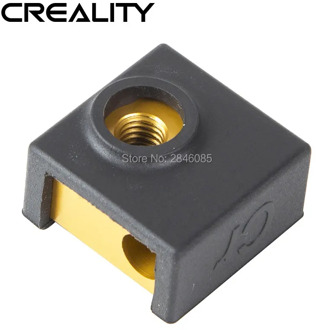Creality Upgrade Aluminium Heat Block +Silicone Cover MK7 MK8 MK9 Extruder 20*20*10MM For Creality Ender Series 3D Printer