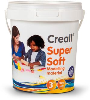 Creall Klei Creall supersoft rood/blauw/groen/geel/wit 450gr
