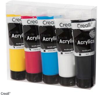 Creall Studio acrylics 5 tubes van 120ml verschillende