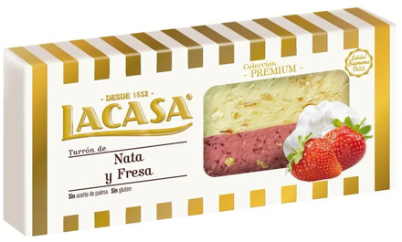 Cream and strawberry turret