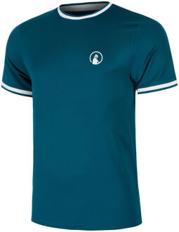 Create Break Ringer T-shirt Heren-Petrolblauw,Wit - M