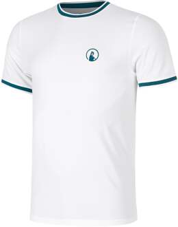 Create Break Ringer T-shirt Heren-Wit,Petrolblauw - XS,S,M,L,XL,XXL