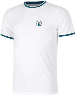 Create Break Ringer T-shirt Heren-Wit,Petrolblauw - XS,XXL