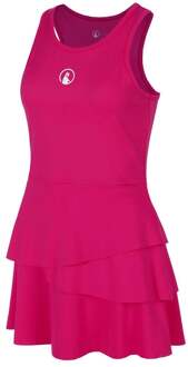 Create Flounce Jurk Meisjes-Pink,Wit - 164