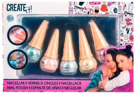 Create it! Nagellakset Ice Cream 8 Ml Meisjes 5-delig
