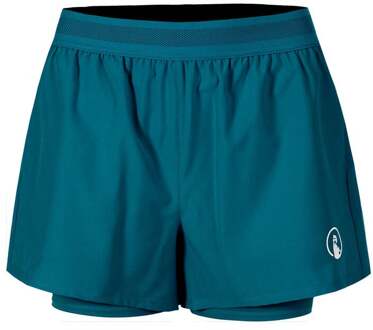 Create Rematch 2in1 Shorts Dames-Petrolblauw,Wit - M
