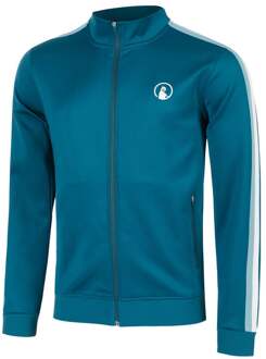 Create Stripes Trainingsjack Heren-Petrolblauw,Veelkleurig - XS