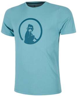 Create Trainings T-shirt Heren-Lichtblauw,Petrolblauw - S