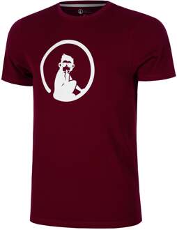 Create Trainings T-shirt Heren-Wijnrood,Wit - XS,S,M,L,XL,XXL