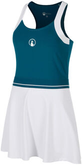 Create Volley Jurk Dames-Petrolblauw,Wit - L