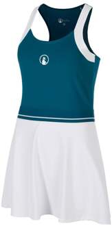 Create Volley Jurk Dames-Petrolblauw,Wit - XL