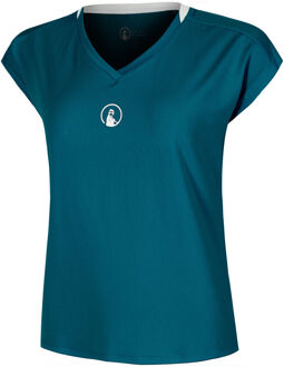 Create Volley T-shirt Dames-Petrolblauw,Wit - XS