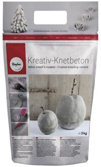 Creatief betonklei kneedbaar 3 kg - Kneedbaar cement klei - Klei Grijs