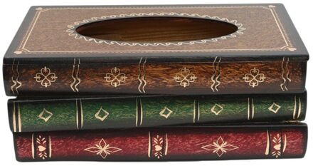 Creatief Europa Rechthoek Servet Papier Retro Stijl Boek Tissue Doos Luxe Doos Houder Ring Tissue Opbergdoos Tafel Decoratie