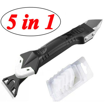 Creatieve 3 In 1 Siliconen Remover Kalefateren Finisher Kit Glad Schraper Grout Kit Tools Plastic Handgereedschap Set Accessoires 5 in 1