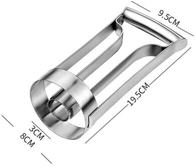 Creatieve 304 Rvs Ananas Dunschiller Machine Corer Slicer Snoeier Cutter Multifunctionele Handleiding Fruit Dunschiller Keuken Tool